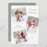 White Winter Joyeux Carte photo de Noël<br><div class="desc">Une carte de Noël moderne et élégante au design simple qui est parfaite pour trois de vos photos de famille préférées en hiver. Envoyez de la joie à vos amis et à votre famille avec vos photos et vos souhaits personnels. Si vous avez besoin de changements dans la conception, tels...</div>