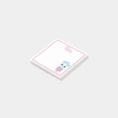 White Winter Kitten Post-it Notes (Schuin)