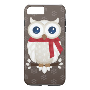 White Winter Owl iPhone 8 Plus / 7 Plus Hoesje