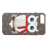 White Winter Owl Case-Mate iPhone Case (Achterkant (Horizontaal))