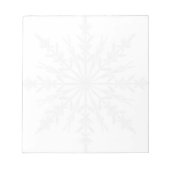 White Winter Snowflake Notitieblok (Voorkant)
