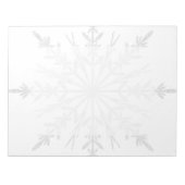 White Winter Snowflake Notitieblok (Voorkant)