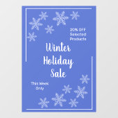 White Winter Snowflakes Raamsticker (Vel)