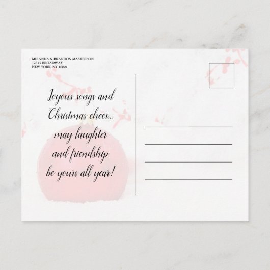 White Winter Wonderland Fête Invitation (Dos)