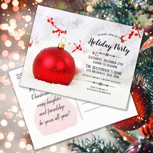 White Winter Wonderland Fête Invitation