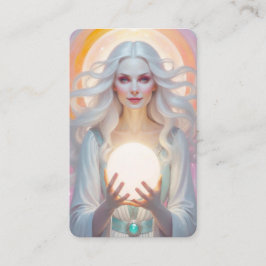 White Witch Oracle Cards Visitekaartje