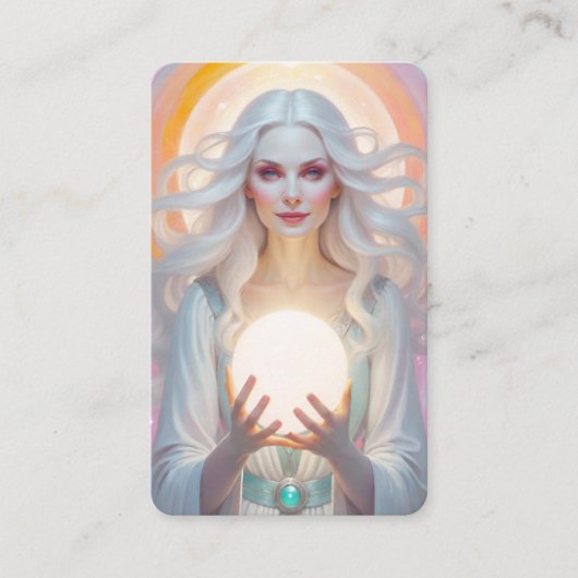 White Witch Oracle Cards Visitekaartje (Voorkant)