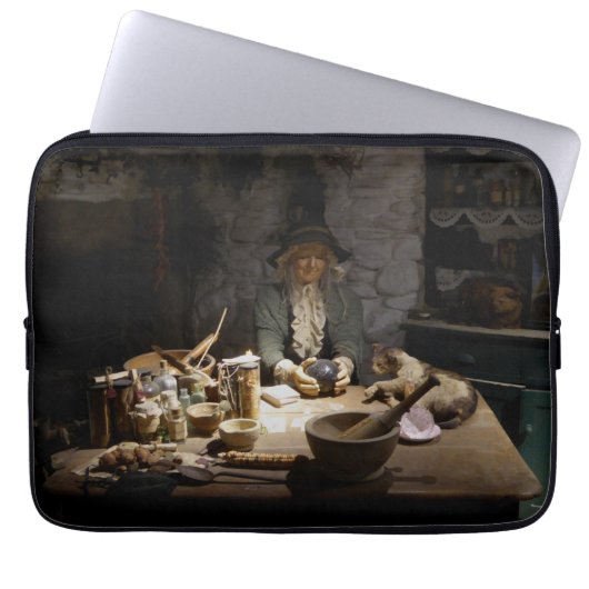 White Witch's Kitchen Museum, Witchcraft & MAGICK Laptop Sleeve (Voorkant)