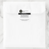 White with Black Text Product Label w/ Logo (Tas)