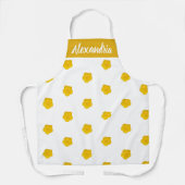 White With Yellow Wildflower Photos Custom Name Schort (Voorkant)