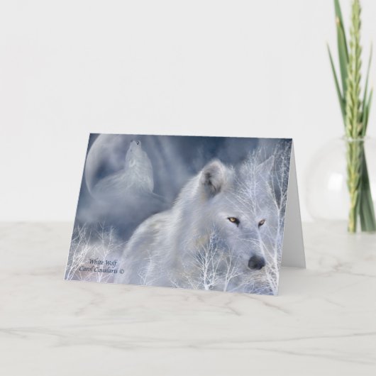 White Wolf ArtCard Kaart (Voorkant)