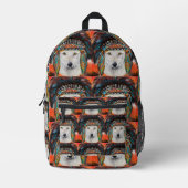 White Wolf Bedrukte Rugzak (Voorkant)