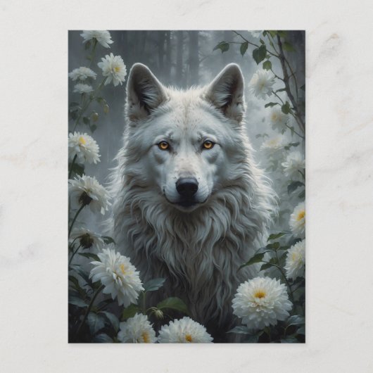 White Wolf Briefkaart (Voorkant)