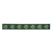 White Wolf Head op Green Lint (Voorkant)