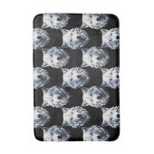 White Wolf Head Pattern Design Badmat (Voorkant Verticaal)