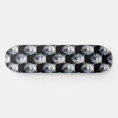 White Wolf Head Pattern Design Skateboard (Horizontaal)