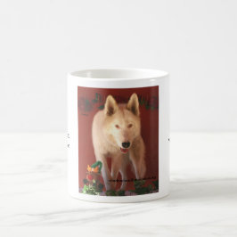 White Wolf kerstMok Koffiemok