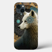 White Wolf Mandala Case-Mate iPhone Case (Achterkant)