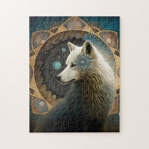 White Wolf Mandala Legpuzzel