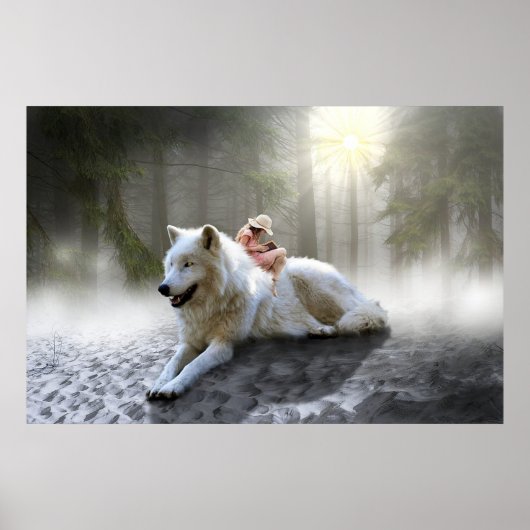 White Wolf Poster (Voorkant)