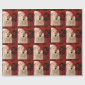 White Wolf Santa Cadeaupapier (Vlak)