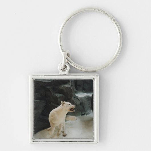White Wolf Sleutelhanger (Voorkant)