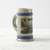 White Wolf Stein Bierpul (Voorkant links)