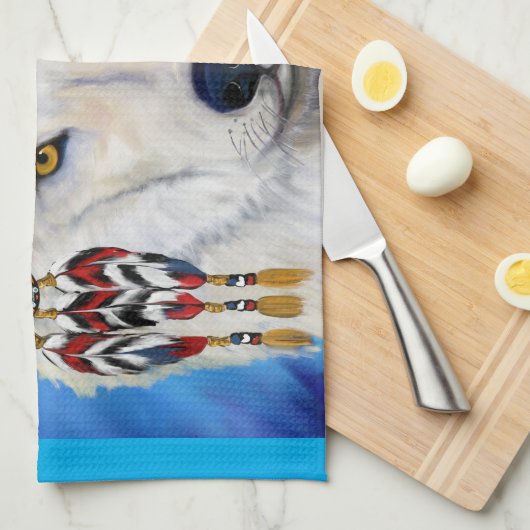 White Wolf Theedoek (Quarter Fold)