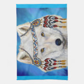 White Wolf Theedoek (Verticaal)