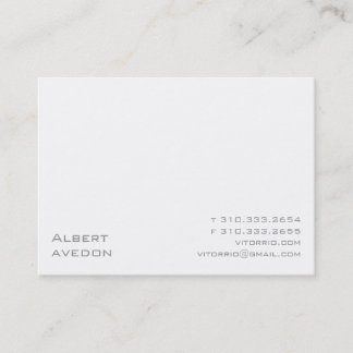 White XIP Visitekaartje