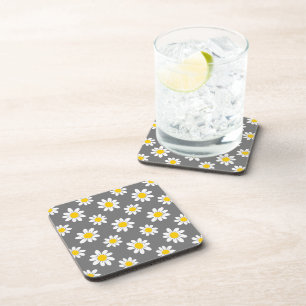 White Yellow Daisies Bier Onderzetter