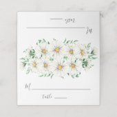 White Yellow Daisies Greenery Waterverf Floral (Buitenkant ongevouwen)