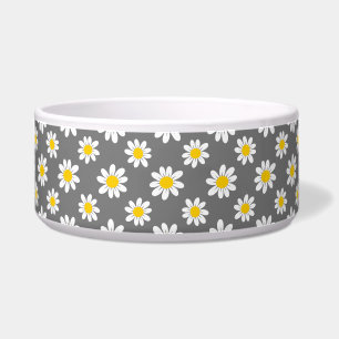 White Yellow Daisies Voerbakje