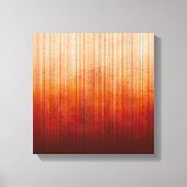 White Yellow Oranje Red Burgundy gestript Abstract Canvas Afdruk (Voorkant)