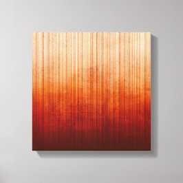 White Yellow Oranje Red Burgundy gestript Abstract Canvas Afdruk