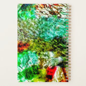 White yellow smooth planner,Calming texture joful Planner (Achterkant)