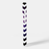 White Zigzag Paars Galaxy Cluster Case-Mate iPhone Case (Achterkant / Links)