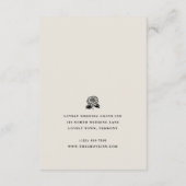 White Zinnia Flower Mariage Réception Invitation (Dos)