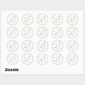 White Zodiac Leo Rainbow Sticker (Vel)