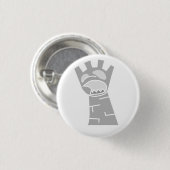 White Zombie Rook Button (Voorkant /achterkant)