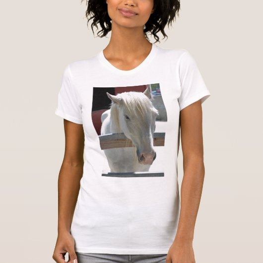 White Zoo Horse T-shirt (Voorkant)