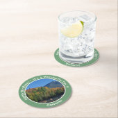 Whiteface Mountain, Adirondack Herfst Feest Items Ronde Kartonnen Onderzetter (Insitu)