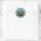 Whiteface Mountain, Adirondack Herfst Feest Items Ronde Sticker (Tas)