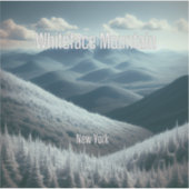 Whiteface Mountain New York 3 inch Vinyl Sticker (Voorkant)