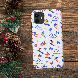 Whiteface Mountain New York Ski Snowboard patroon iPhone 11 Hoesje