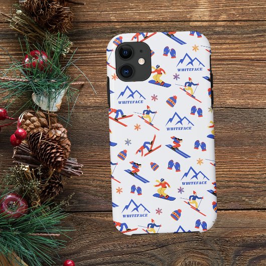 Whiteface Mountain New York Ski Snowboard patroon Case-Mate iPhone Case
