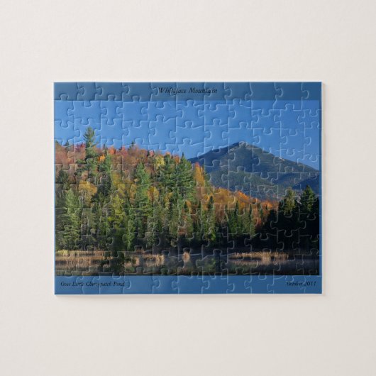 Whiteface Mountain over Little Cherrypatch Pond Legpuzzel (Horizontaal)