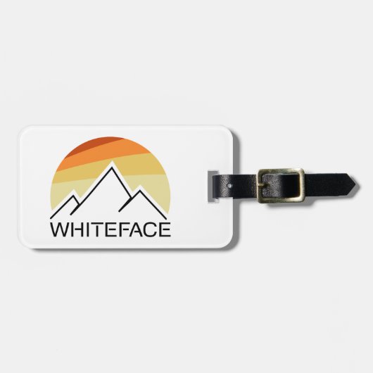 Whiteface Mountain Retro Bagagelabel (Voorkant horizontaal)