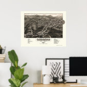 Whitefield, NH Panoramic Map - 1883 Poster (Thuiskantoor)