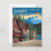 Whitefish Montana  Briefkaart (Voorkant / Achterkant)